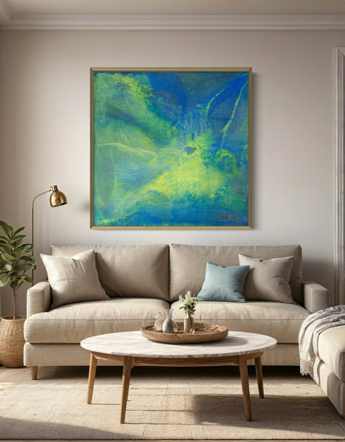 Green Machine | Framed Giclee Print on Canvas